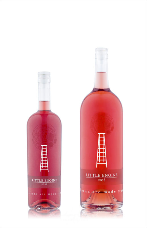 little engine rose, rose magnum bottle photography