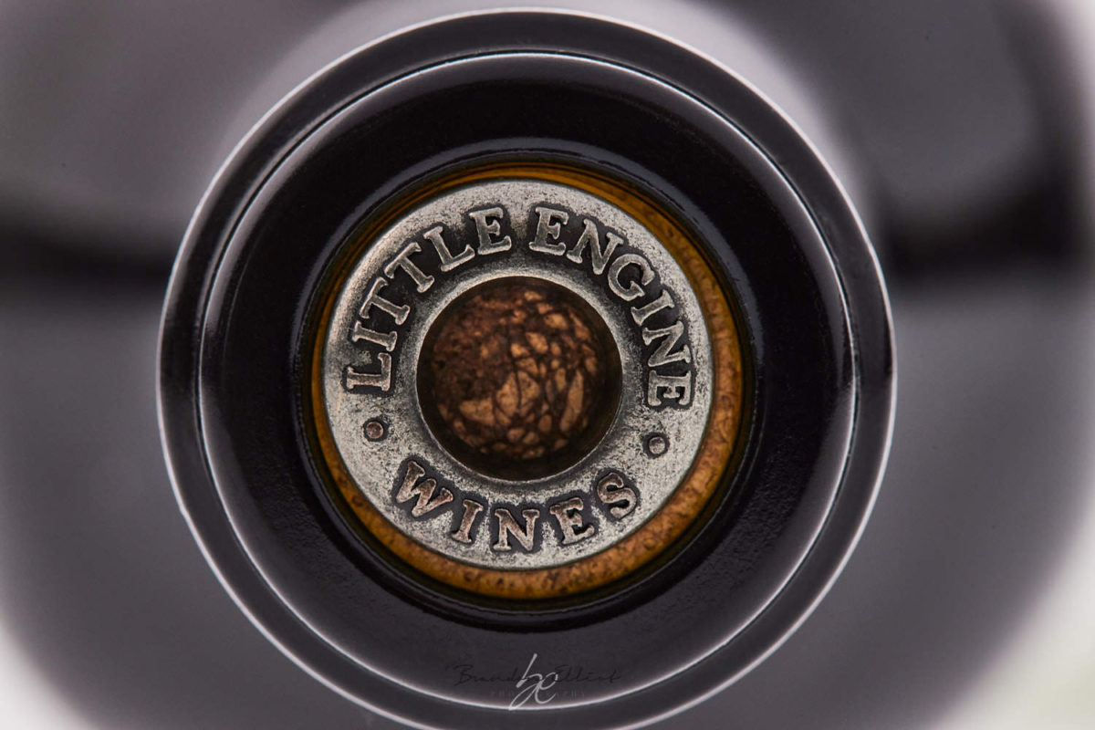 penticton photographer little engine winery bottle top